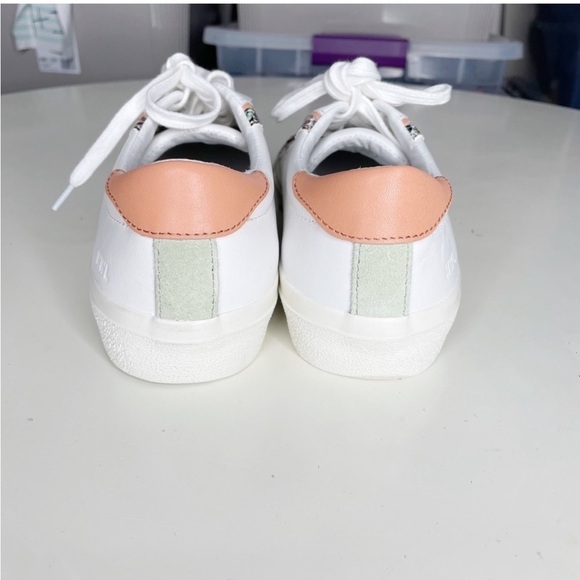 Madewell Women’s Sidewalk Low-Top Sneakers Snake Embossed Leather Size 7 - Picture 4 of 10